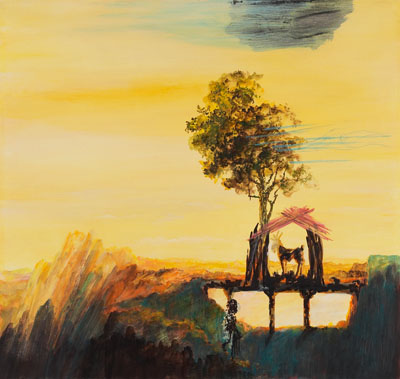 Roland Wesner - Landscape with Orpheus, 1984